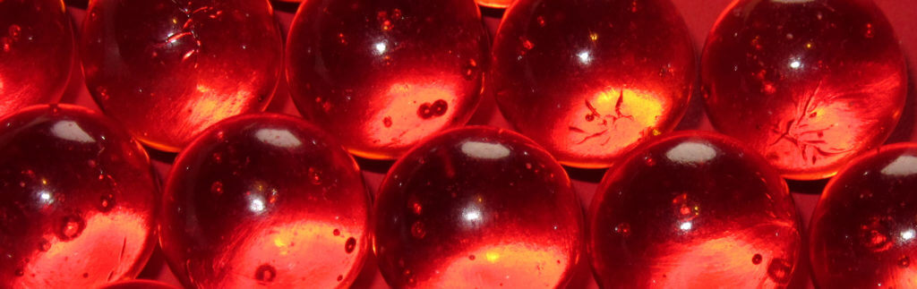 Red marbles.